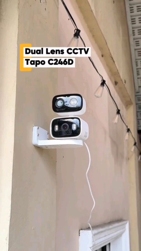 TP-Link Tapo C246D 2K 3MP Dual Lens Indoor/Outdoor Pan/Tilt Security CCTV Camera Wide-angle