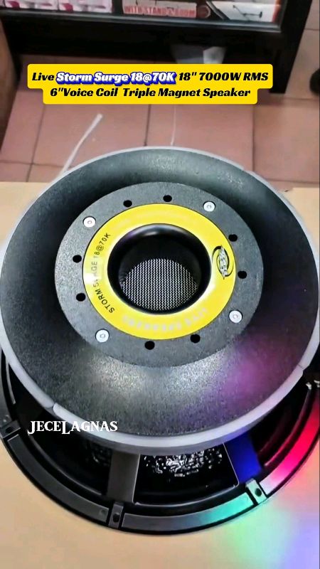 Live Storm Surge 18 at 70K 18inch 7000W RMS 6 inches Voice Coil  Triple Magnet Speaker #sound #electronic #sulit #sale #shopeefinds #speaker #everyone
