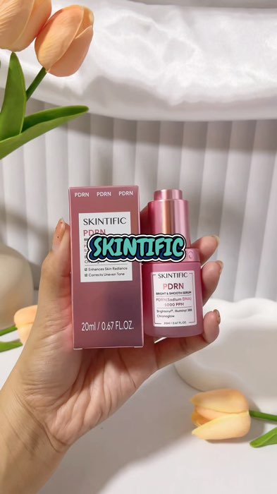￼【NEW LAUNCH】SKINTIFIC PDRN Bright & Smooth Serum 5000 PPM PDRN Bright Glass Skin Look Smoother 20ml #FreeCoinsInShopeeVideo #MasMuraSaShopee