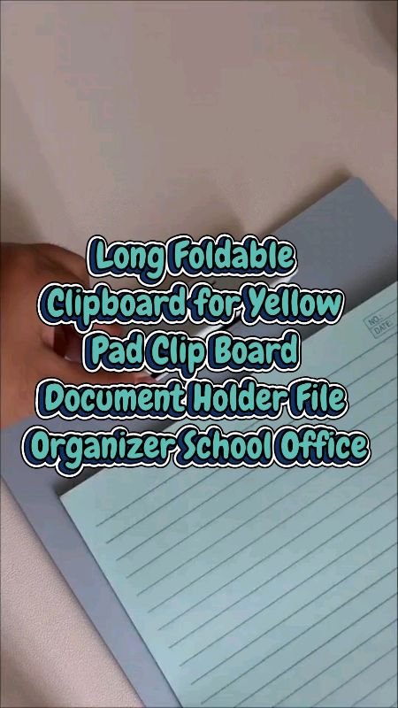 Long Foldable Clipboard for Yellow Pad #clipboard #documentholder #fileorganizer #stitch #FreeCoinsInShopeeVideo #MasMuraSaShopee #shopeePHPaydaysale
