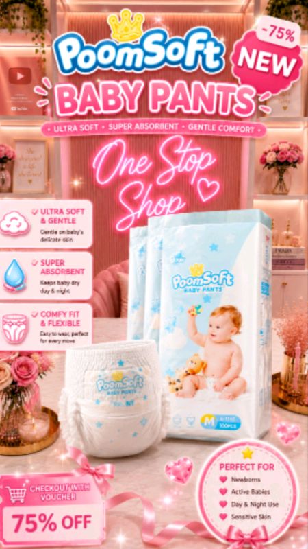 Poomsoft baby diaper#shopeeph #ShopeePHCommsXTRA #MasMuraSaShopee #foryou #poomsoft #diaper