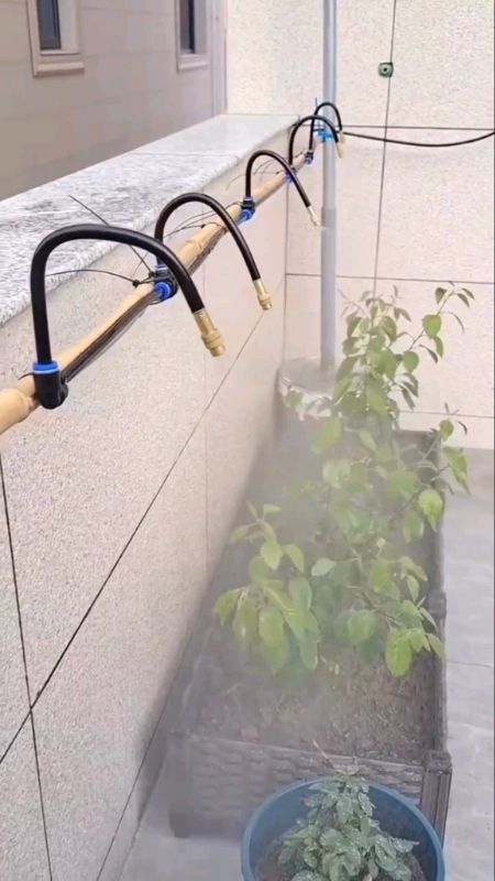 Automatic Watering Kits Brass Micro Misting Spray Cooling System Garden Agriculture Greenhouse #mistingspray #GardenWatering #MasMuraSaShopee