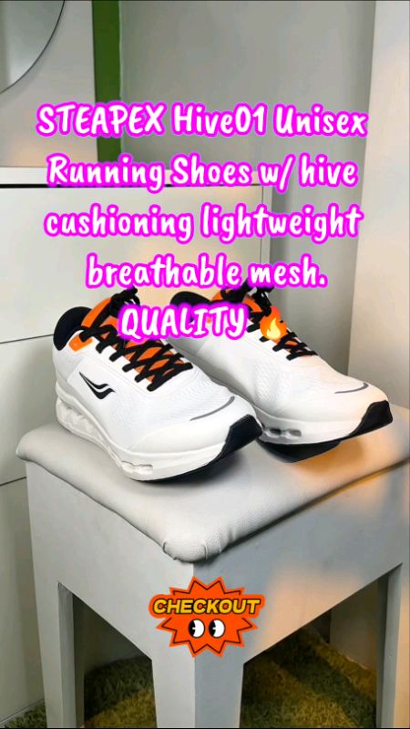 STEAPEX Hive01 Unisex Running Shoes w/ hive cushioning lightweight breathable mesh.QUALITY 🔥#steapex #trend #MasMuraSaShopee #FreeCoinsInShopeeVideo
