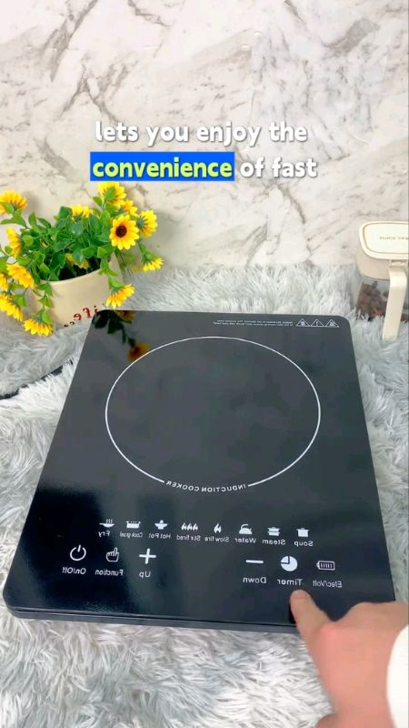 Portable induction cooker electric cooktop touch control #inductioncooker #cooktop #touchcontrol