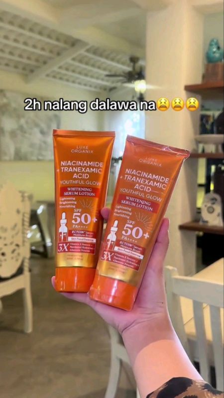 #LuxeOrganixSkincare #NiacinamideLotion #WhiteningSerum #SPF50Protection #YouthfulGlowSkin #TranexamicAcid #BrighteningLotion #DailySkincareEssential
