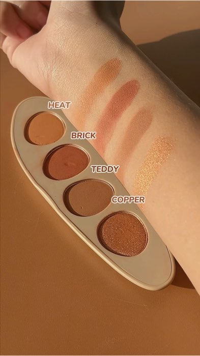 lightweight and not cakey on the eyelid! 🤎✨ — sunnies face healthy touch eyeshadow palette #eyeshadow #palette #sunnies #makeup #eyemakeup