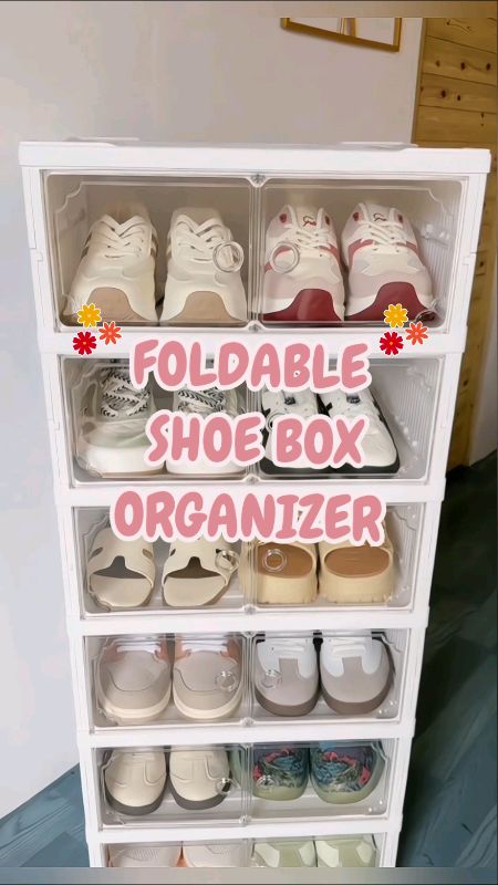 FOLDABLE SHOE BOX ORGANIZER #HugotSaShopee #MasMuraSaShopee #FreeCoinsInShopeeVideo #organizer #shoebox #mommyfinds #payday