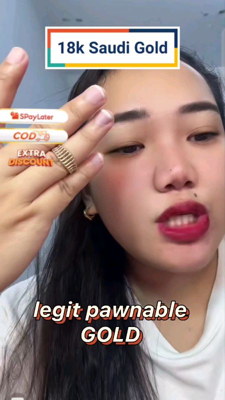 #bonering #18k #18kgold #saudigold #pawnable #freecoinsinshopeevideo #masmurasashopee #shopeePhpaydaysale #hugotsashopee #viral #trending #shopeefinds