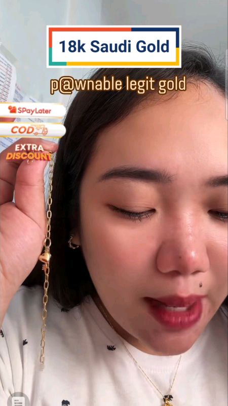 #paperclip #bracelet #18k #18ksaudigold #gold ##masmurasashopee #freecoinsinshopeevideo #shopeepaydaysale #hugotsashopee #shopeefinds