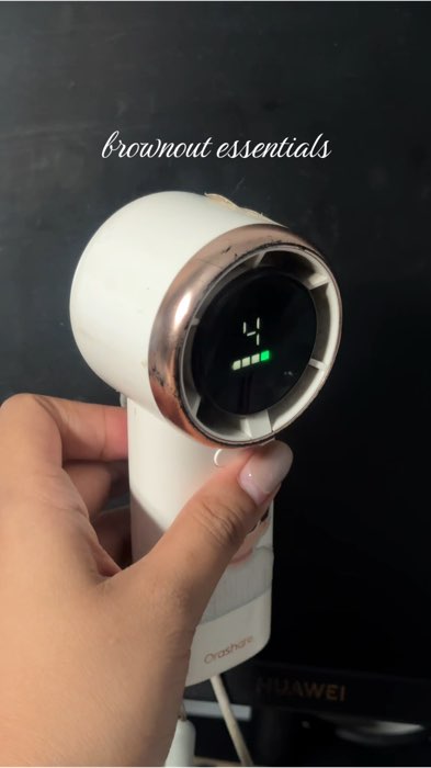brownout essentials — turbo fan and powerbanks! #orashare #romoss wireless and with wire | ROI KONA SO MUCH MINI FAN NA TO