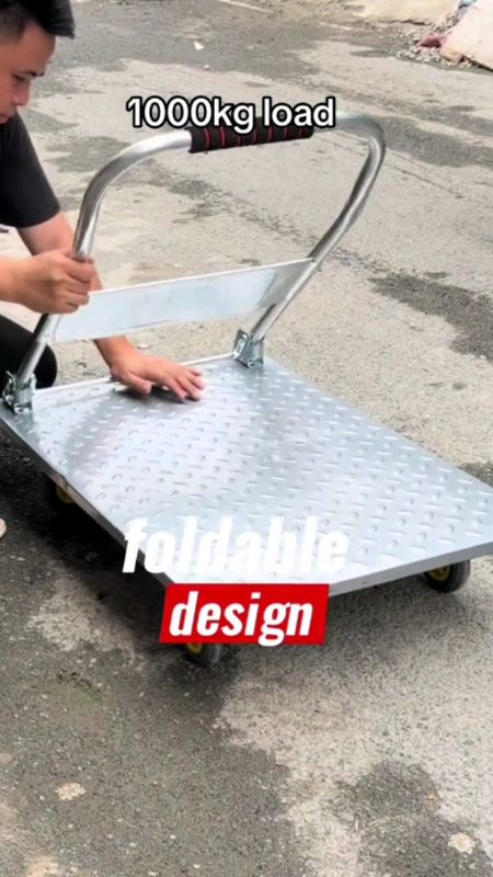 💪 Strong, sturdy, and worth every peso.#heavyduty #cargotrolley #shopessentials #pushcart #platformtrolley #heavydutytrolley #WarehouseTrolley