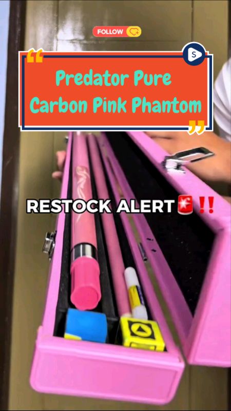 Predator Pure Carbon Cue Stick Tako Billiard - Pink And Black Hard Case. #FreeCoinsInShopeeVideo #MasMuraSaShopee #ShopeePHPaydaySale #HugotSaShopee