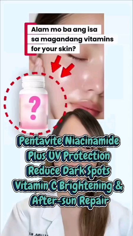 Pentavite Niacinamide Plus UV Protection Reduce Dark Spots Vitamin C Brightening & After-sun Repair #naicinamide #skin #protection #trending