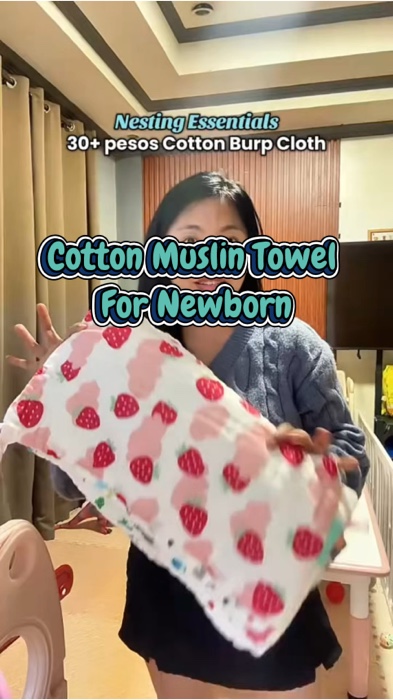 Cotton Muslin Towel For Newborn Baby Cute Face Towel Cotton Soft Towel Pure Gauze For Kid #MasMuraSaShopee #HugotSaShopee #muslimtowel #burpcloth #fyp
