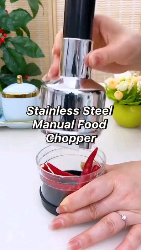 Stainless Steel Manual Food Chopper #Freecoinsinshopeevideo #shopeevideo #budolfinds #foryou #trending #viral #MasMuraSaShopee #ShopeePHPaydaySale