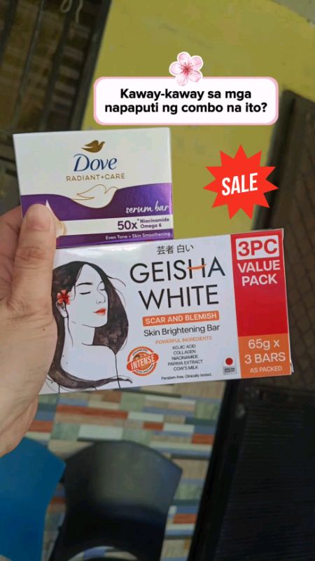 #geishawhite #geisha #whiteintensebar #whiteningsoap #facesoap #FreeCoinsInShopeeVideo #MasMuraSaShopee #whiteningcombo