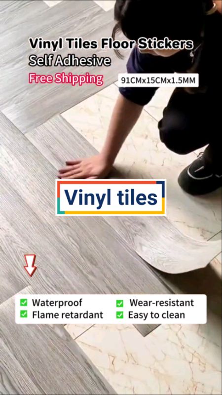 #vinyltiles #floorsticker #woodenvinyltiles #floortiles
