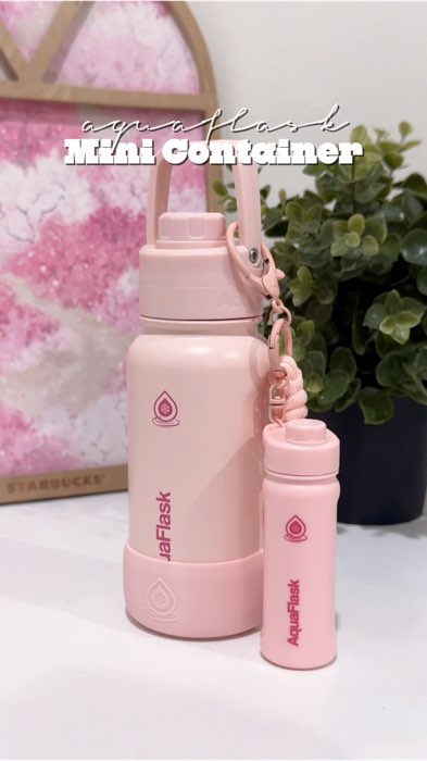 Keep your tiny essentials secure and always within reach with the Aquaflask Mini Container Keychain.