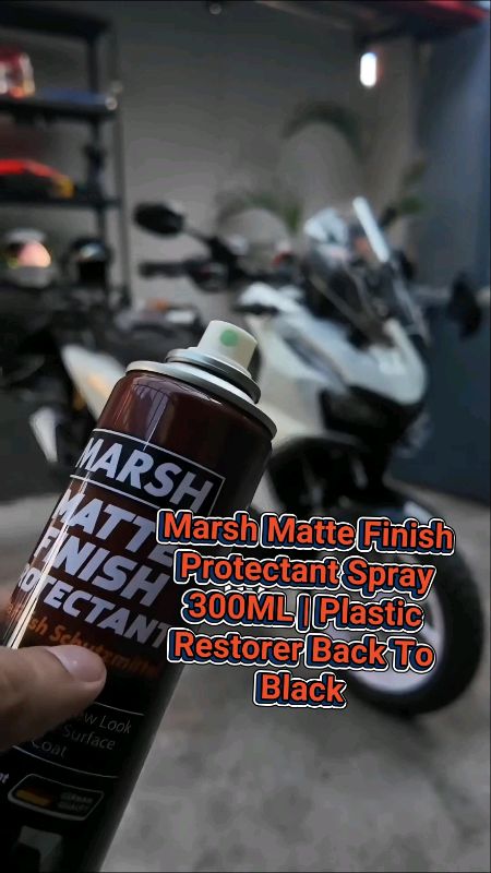 Marsh Matte Finish Protectant Spray 300ML | Plastic Restorer Back To Black #MasMuraSaShopee #HugotSaShopee #everydayshopping #ShopeePHPaydaySales #eve