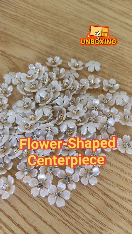 40pcs petal pearls for DIY projects #hairclip #hairclipcenterpiece #rhinestones #diyproject #flowershapedrhinestones #diy #cherealsss