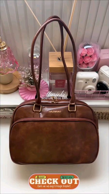 MURIOKI Boston Tote Bag 🧡 #CheckShopeeFirst #murioki #bostonbag #totebag #newarrival #bossjack 💥💢