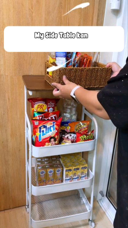 may Side table kana may pa trolley storage cart kapa #trolleycart #trolley #sidetable #murasashopeevideo