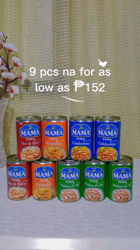 MAMA TUNA Bundle 8+1 FREE MAMA Tuna Flakes in oil #MamaTuna #flakes #FlakesInOil #Mega #yummy #affordable #Sulitfinds #buyna #fyp #trending