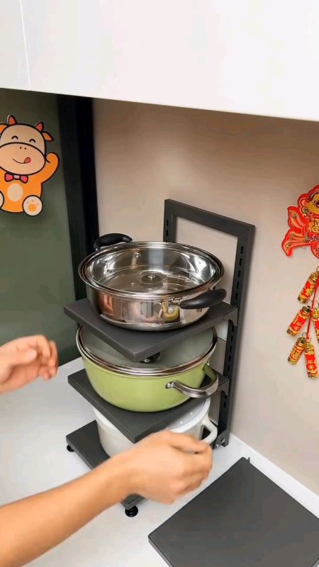 Kitchen Pan Organizer #kitchen #organizer #rack #countertop #home #storage #shopee #shopeefinds #paydaysale #MasMuraSaShopee #FreeCoinsInShopeeVideo