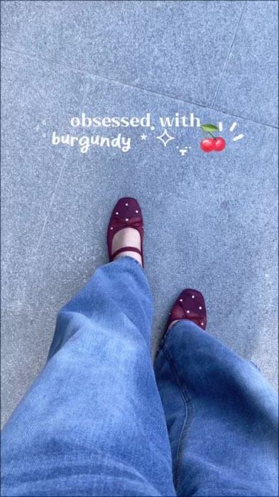 Love the color 🍒 #dollshoes #officeshoes #flatshoes #MasMuraSaShopee #freecoinsinvideo