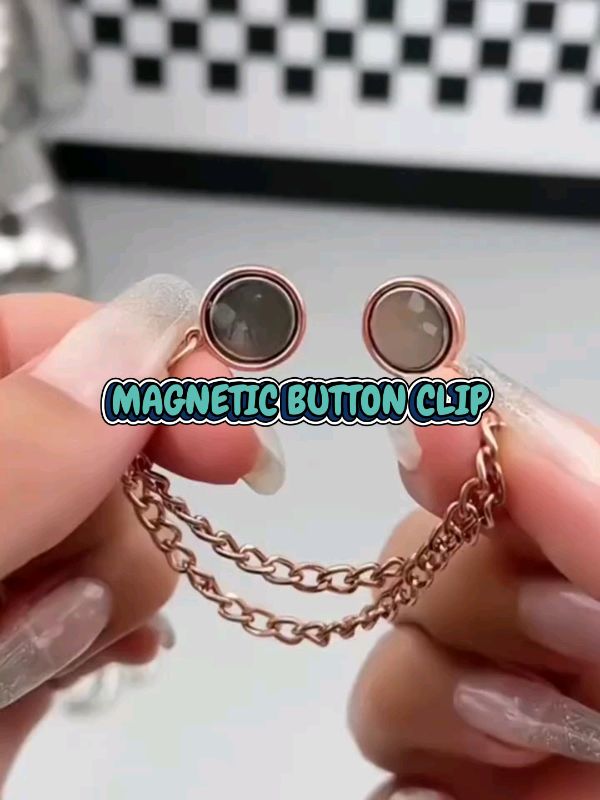 #MAGNETIC BUTTON CLIP