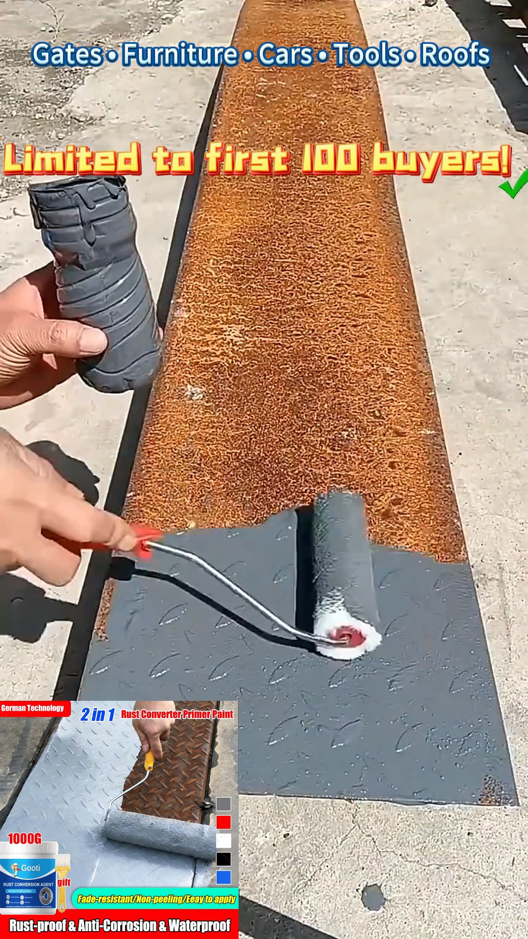 From rusty junk to like-new in one coat. The power of rust reformer! ✨ #RustRemoval #Makeover  #BeforeAndAfter #HomeRenovation #Satisfying #OddlySatis