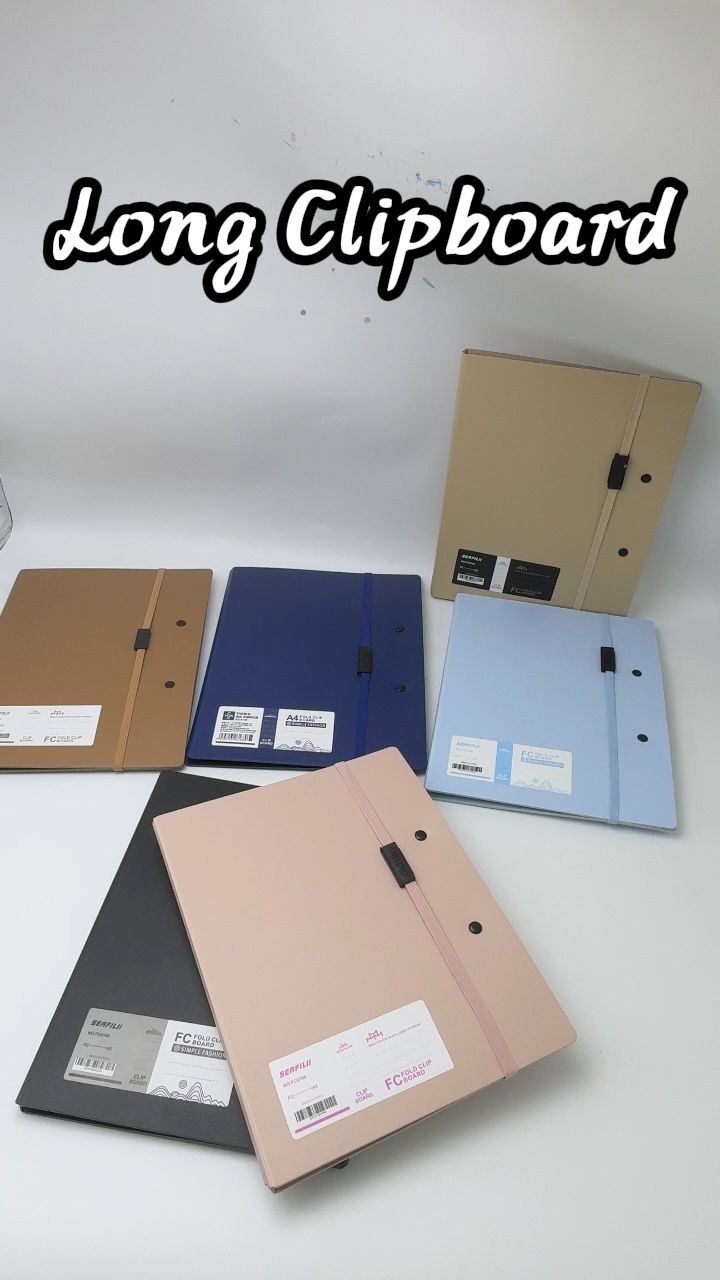 Long Thickened Folding Board with Strong Clip Portable Writing Pad for Office School Long Clipboard#officegadgets #stationery #foldableclipboard