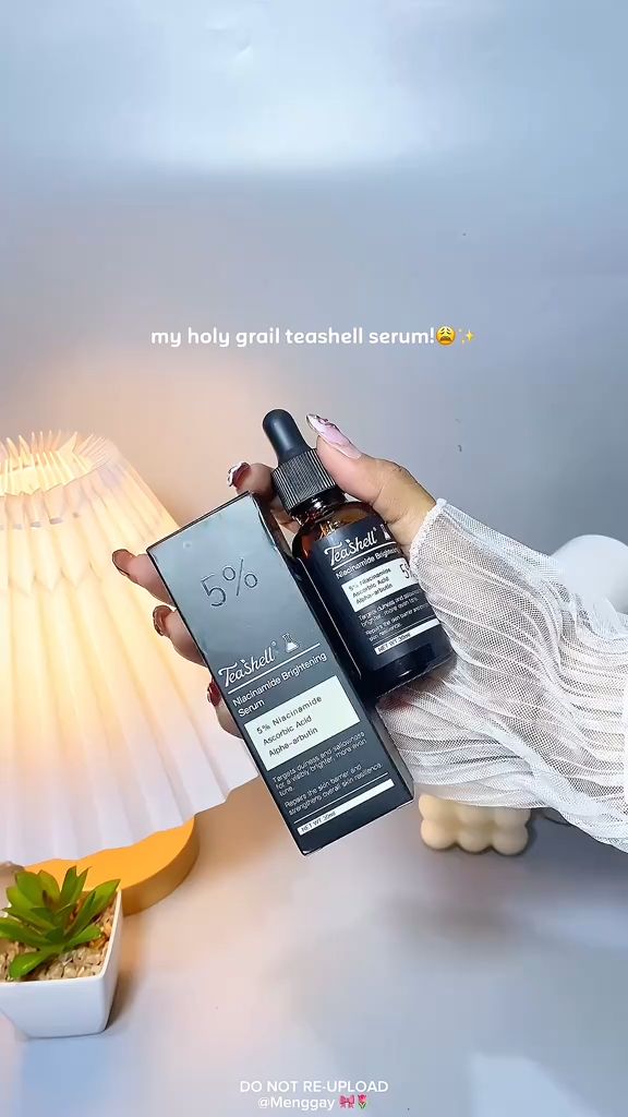 Soft White Healthy Skin#teashell #teashellwhiteningserum #whiteningserum #serum
