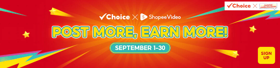 Shopee Choice Global campaign banner