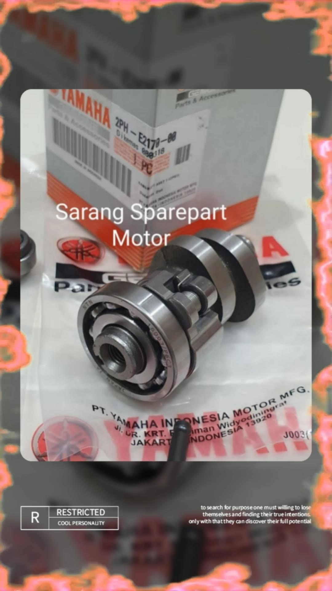 Camshaft Axle Noken Package + Valve Plaque + Valve Set Mio M3 Mio Z Soul GT 125 2PH #FreeCoinsInShopeeVideo #MasMuraSaShopee #camshaft #mio