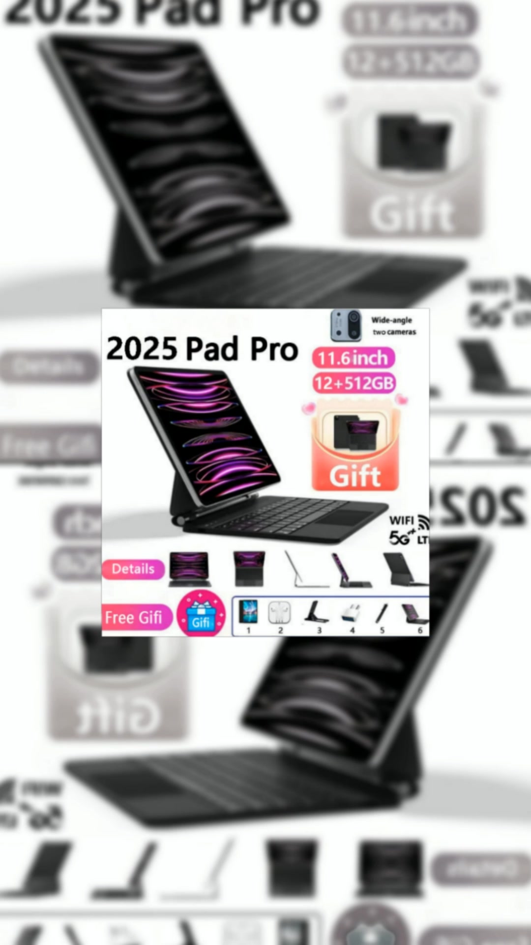 2025 Pad Pro 5G Android 16GB+512GB drawing tablet 11.6 Inch Screen Online Class tablet with pen #FreeCoinsInShopeeVideo #android #tablet #onlineclass