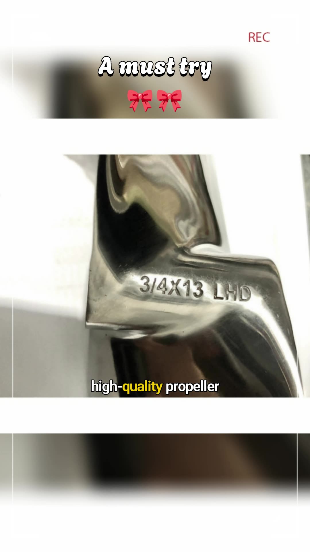 Pump Boat Propeller Stainless Steel 3/4x11" 12" 13" Heavy Duty Bangka Elisi #FreeCoinsInShopeeVideo #MasMuraSaShopee #propeller #shopeeph #shopee