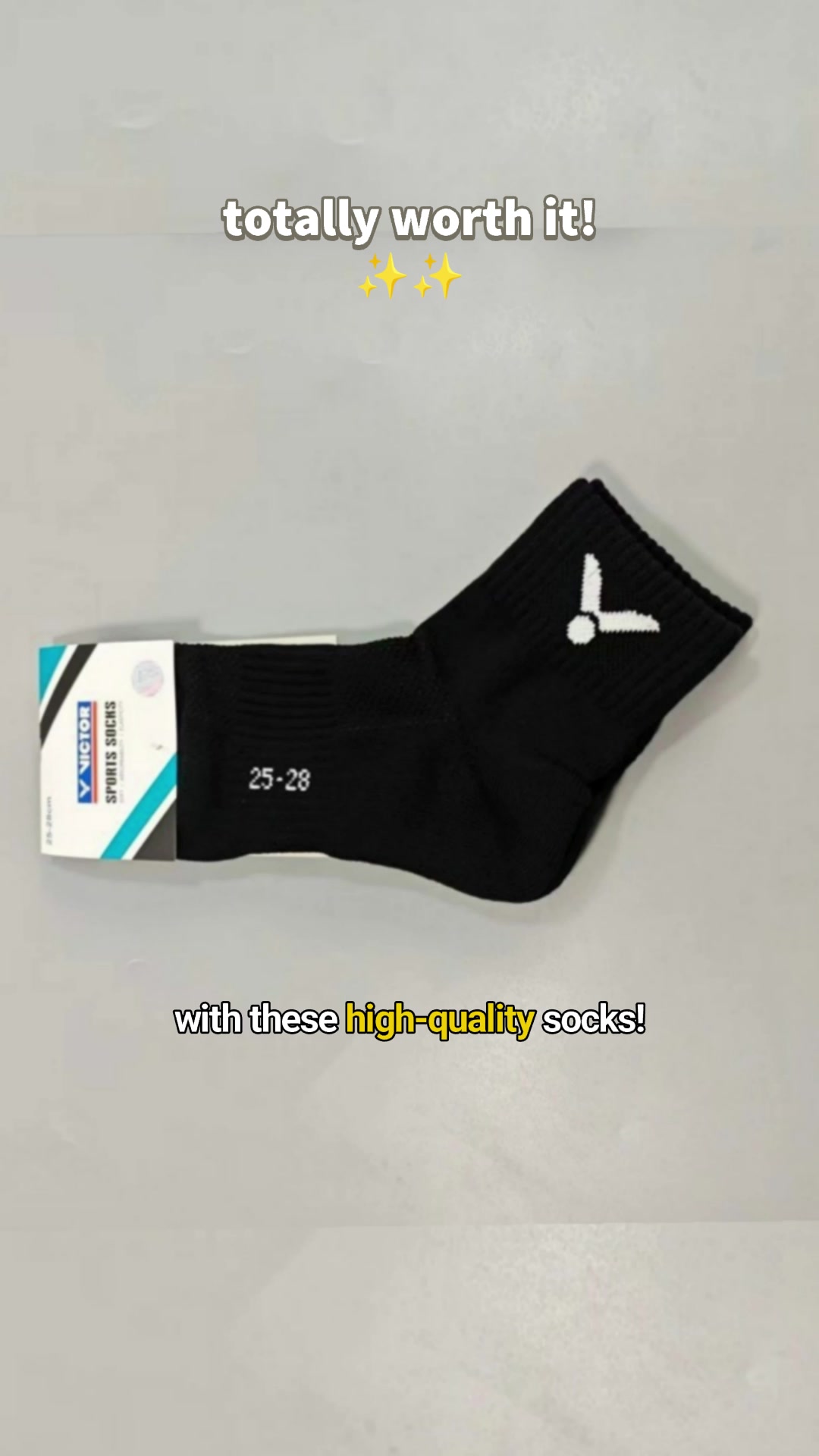 Professional Badminton Socks Soft Anti Slip High Tube Cotton Blend Durable Shock Absorbing #FreeCoinsInShopeeVideo #MasMuraSaShopee #fyp