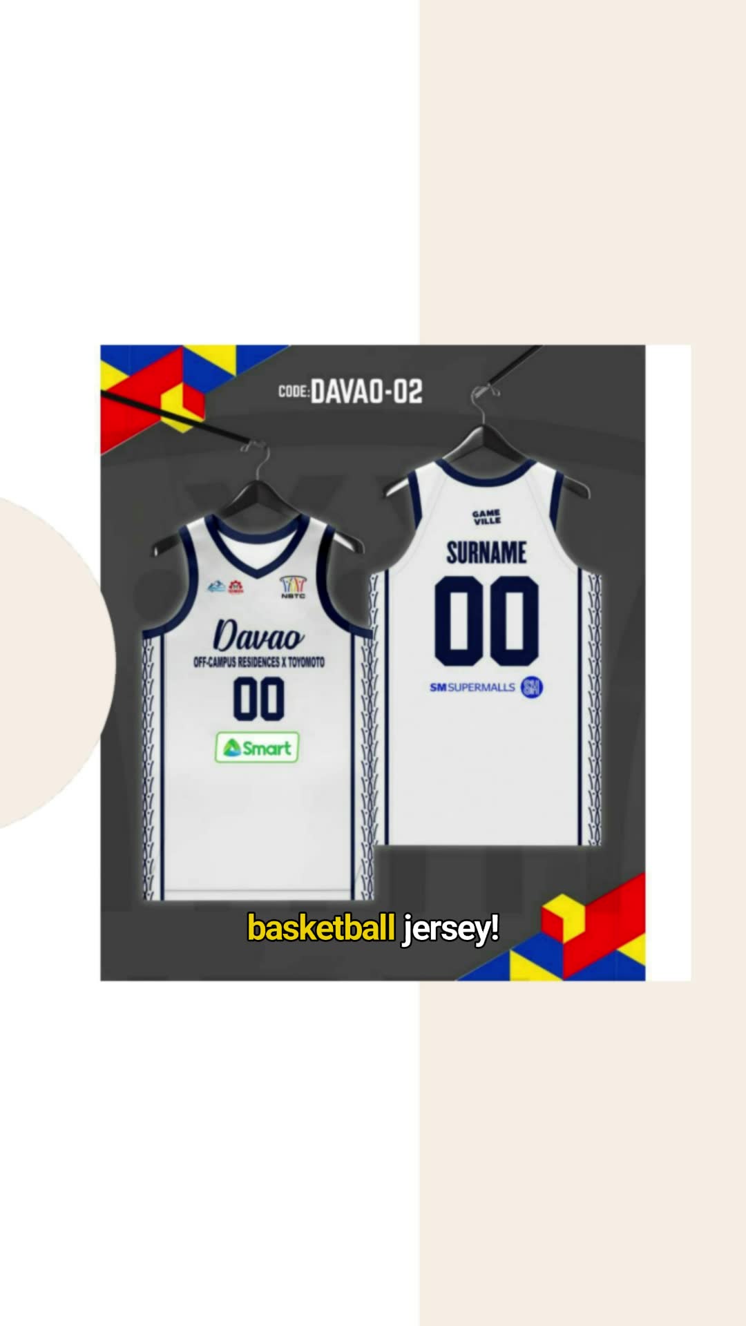 PREMIUM BASKETBALL JERSEY PERSONALIZED ( DAVAO OFF- BLUE & WHITE ) #basketballjersey #personalizedjersey #jersey