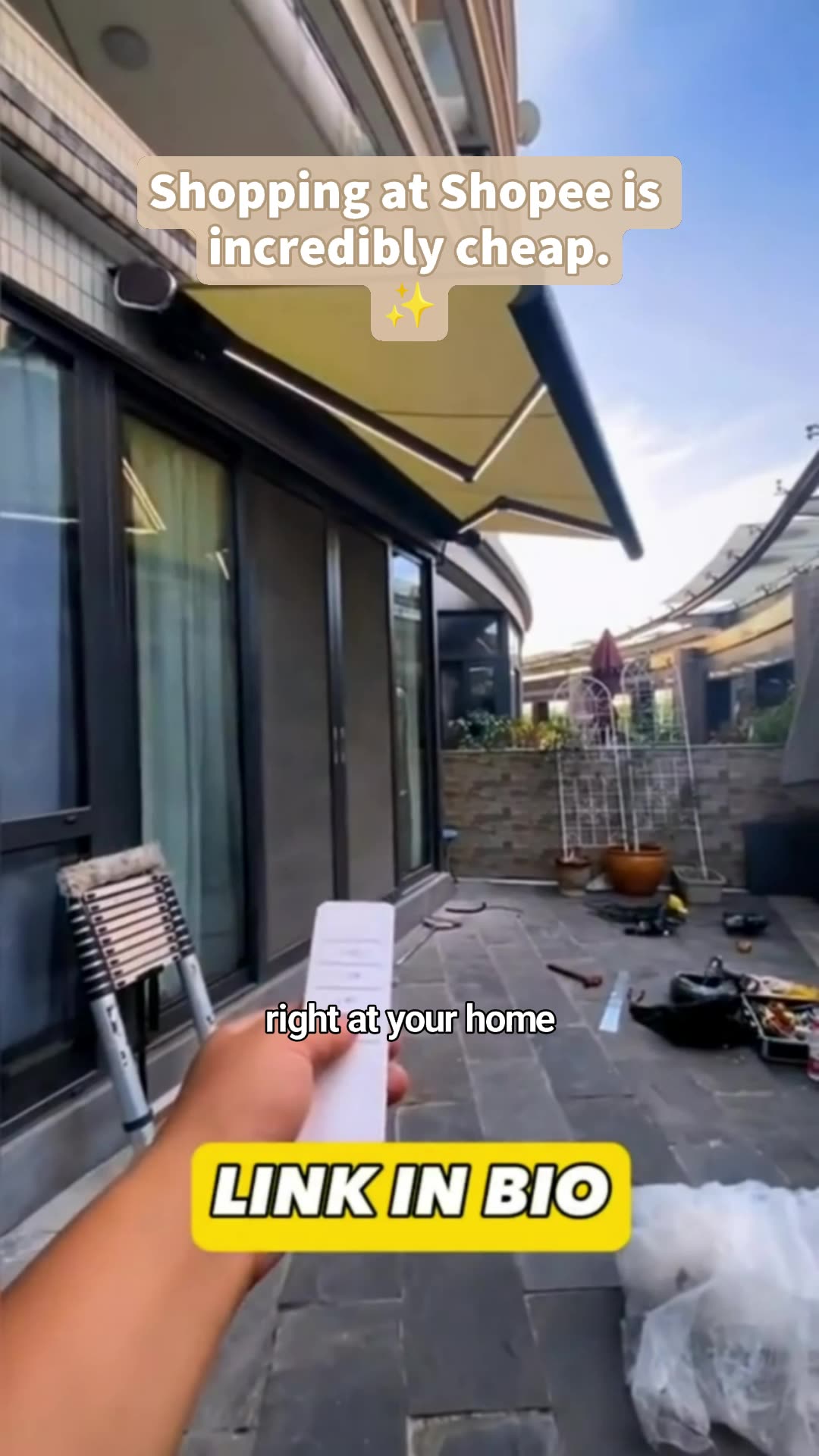 Patio Umbrella Sunshade - Hand Crank, Retractable Canopy, Rain Protection, Garden Parasol #MasMuraSaShopee