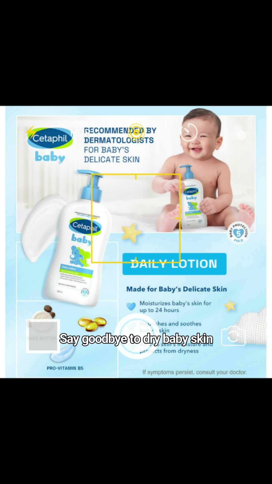 Cetaphil Baby Daily Lotion for Face & Body for Sensitive, Dry & Newborn Skin (400ml) #cetaphil #baby #lotion #skin #dryskin #newborn #babyneeds