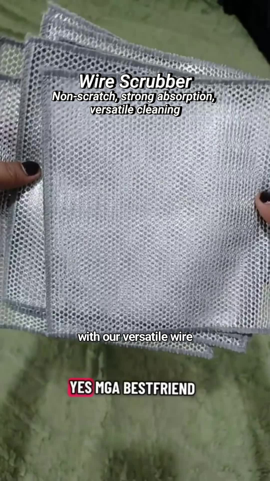 Wire Cleaning Cloth Dishwashing Scrubber Non-Scratch Wire Dishcloth Wire Cleaning Rag Domestic83 #wirecleaningcloth #wirescrubber #MasMuraSaShopee